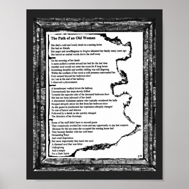 Pôster Caminho de Uma Mulher Velha (Frente)
