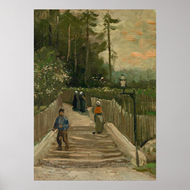 Poster Caminho de Van Gogh em Montmartre (Frente)