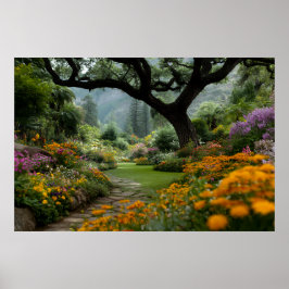Poster Caminho do Jardim da Majestosa Copa das Flores