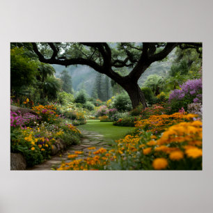 Poster Caminho do Jardim da Majestosa Copa das Flores
