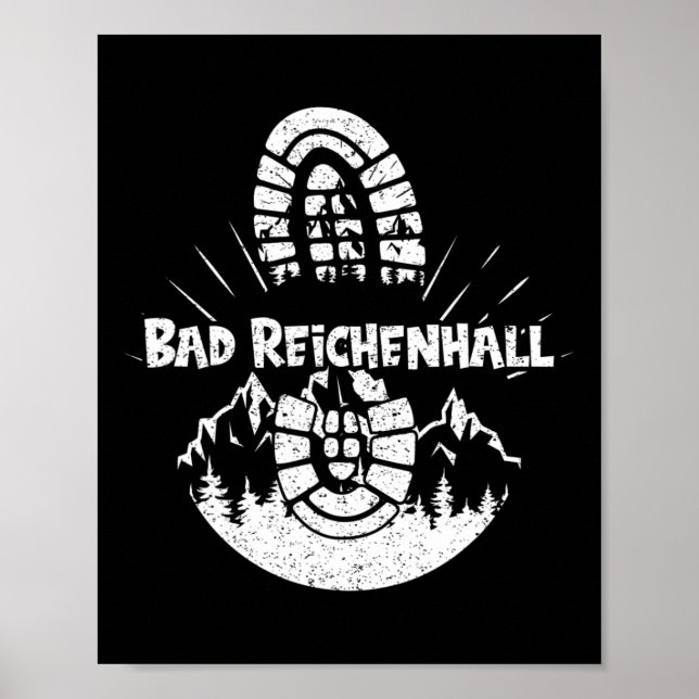 Poster Caminho Em Bad Reichenhall Alemanha Férias Hiker (Frente)