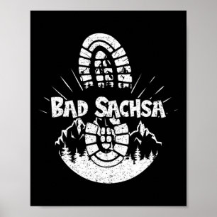 Poster Caminho Em Bad Sachsa Alemanha Férias Hiker 1