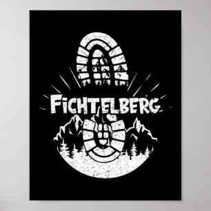 Poster Caminho Em Fichtelberg, Alemanha, Férias Hiker