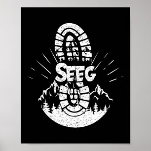 Poster Caminho Em Seeg Alemanha Férias Hiker
