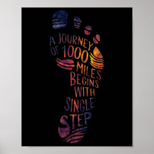 Poster Caminho Jornada. Design de Yoga de Meditação Motiv