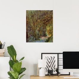 Pôster Caminho na floresta por Vincent van Gogh