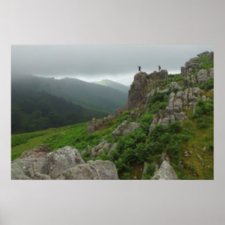 Pôster Caminho nas montanhas dos Pirenéus