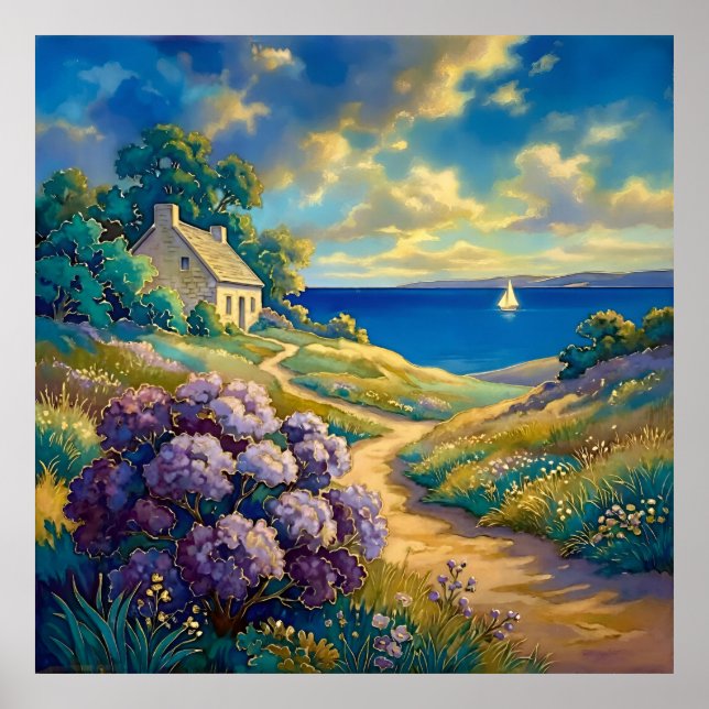 Poster Caminho para o Lago Tranquilo (Frente)