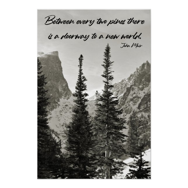 Pôster Caminho para um Novo Mundo nas Montanhas (Frente)