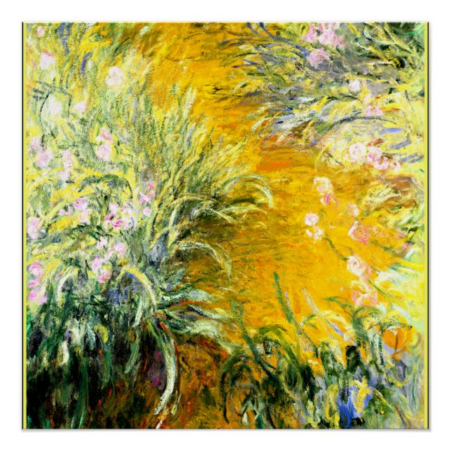 Pôster Caminho pelos irlandeses, arte de Claude Monet (Frente)