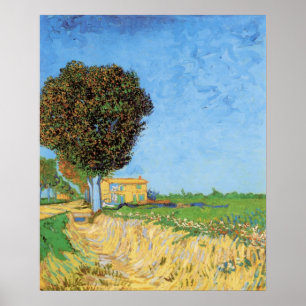 Poster Caminho perto de Arles por Vincent van Gogh