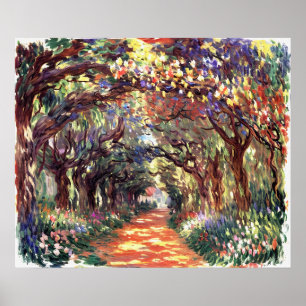 Poster Caminho sob o Rosa Trellises Giverny