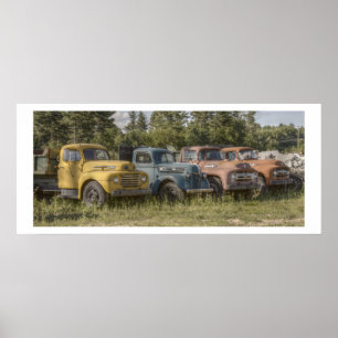 Poster Caminhões velhos