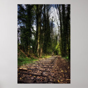 Poster Caminhos de Ferro Abandonados HDR