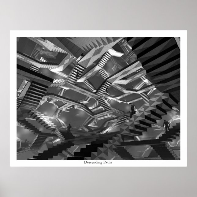 Pôster Caminhos Decrescentes (Frente)