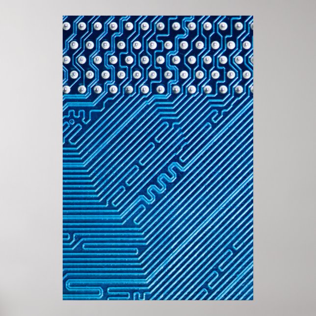 Pôster Caminhos em uma placa de computador (Frente)