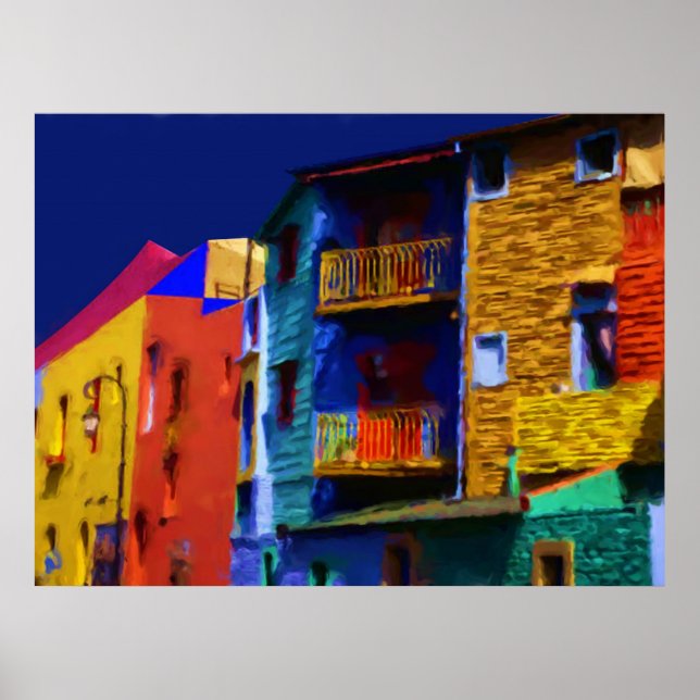 Pôster Caminito Buenos Aires por Ozborne Whilliamsson (Frente)