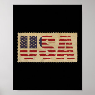 Poster Camisa 4 De Julho Bandeira Dos EUA Dia Da Independ