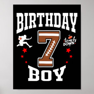 Poster Camisa 7 de Futebol - Garoto De 7 Anos