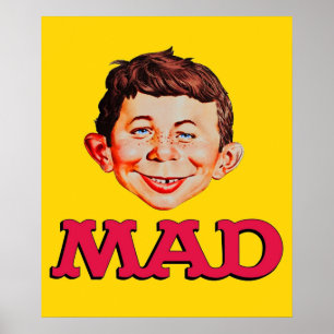 Poster Camisa Adesivo Máscara Revista Mad