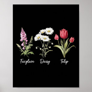 Poster Camisa Anti Trump Floral Sutil Flores Dedaleira Da