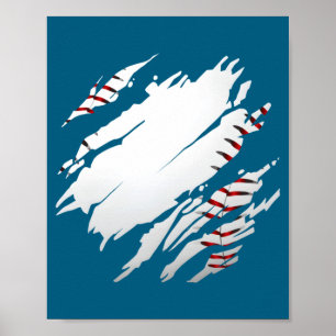Poster Camisa Beisebol Beisebol