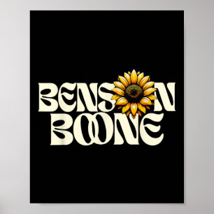 Poster Camisa Ben Son Boone Fã Música Estética Retro Gira