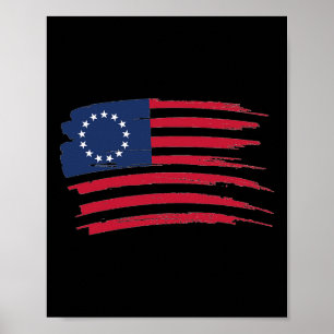 Poster Camisa Betsy Ross 4 De Julho Bandeira Americana 17