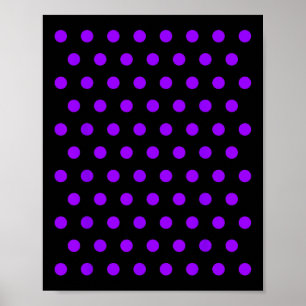 Poster Camisa Bolinhas Púrpura E Branca