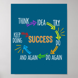 Poster Camisa Citação Motivacional Motivação Sucesso Insp