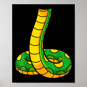 Poster Camisa Cobra Adultos Homens Mulheres Crianças Cobr