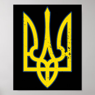 Poster Camisa com Brasão da Ucrânia Apoio à Ucrânia