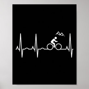 Poster Camisa Coração Batendo de Mountain Bike - Melhor C