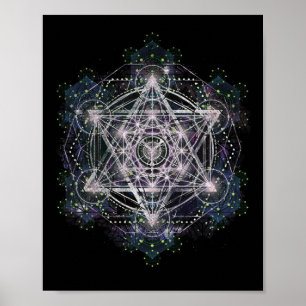 Poster Camisa Cubo de Metatron Geometria Sagrada - Eu Esp
