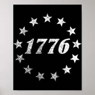 Poster Camisa da Bandeira dos EUA de 250 Anos de Aniversá