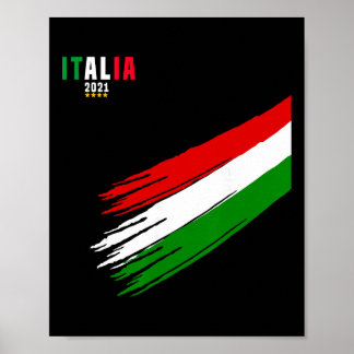 Poster Camisa da Itália Futebol Italiano Amantes da Itali