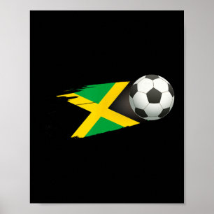 Poster Camisa da Jamaica Footll Ll Bandeira da Jamaica -