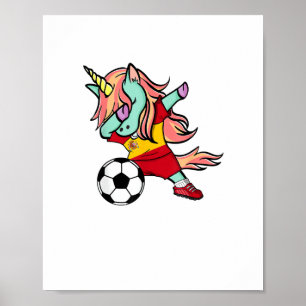 Poster Camisa da Seleção Espanhola de Futebol Unicórnio D