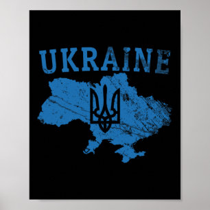 Poster Camisa da Ucrânia Tryzub Ucraniano Patriótico Apoi