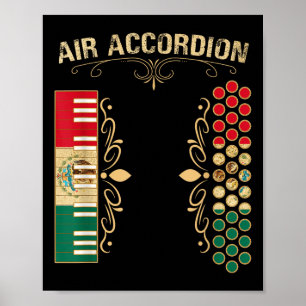 Poster Camisa De Acordo De Ar Com Bandeira Mexicana Para 
