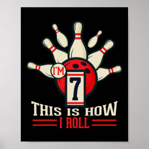 Poster Camisa De Aniversário De 7 Com 7 Anos É Assim Que