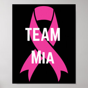 Poster Camisa de Apoio ao cancer de mama Personalizada do