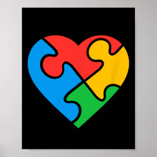Poster Camisa De Autismo Para Crianças Adultos