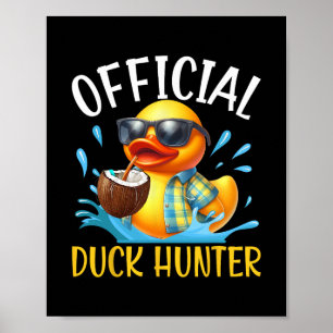 Poster Camisa De Barco De Cruzeiro De Pato Caça Engraçada