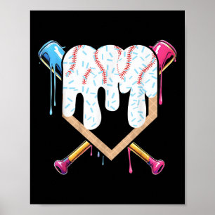 Poster Camisa De Baseball De sorvete - Camisas De Basebal