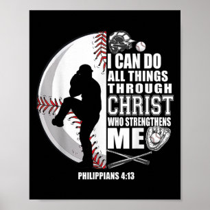 Poster Camisa de basebol Crianças Meninas Cristãs Jesus B