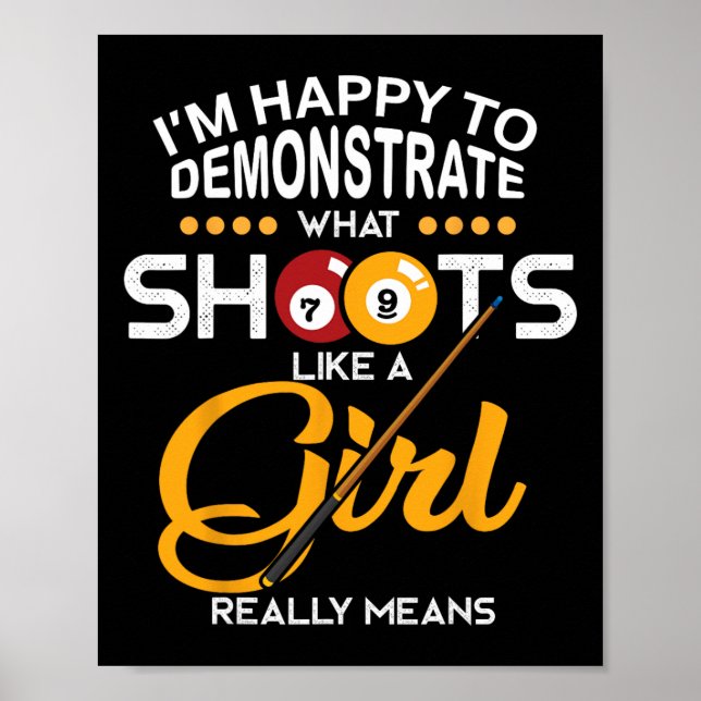 Poster Camisa de Bilhar (Frente)