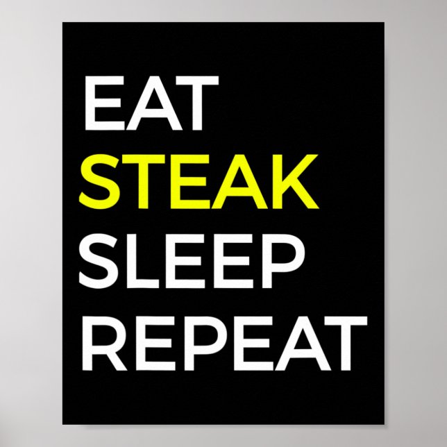 Poster Camisa De Carne De Bovino E De Bife (Frente)