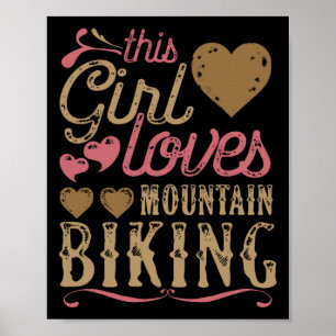 Poster Camisa de Ciclismo de Montanha - Presente de Camis