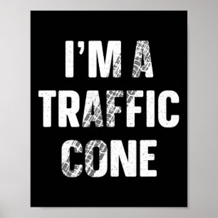 Poster Camisa de Cone de Tráfego Adulto Infantil Fantasia